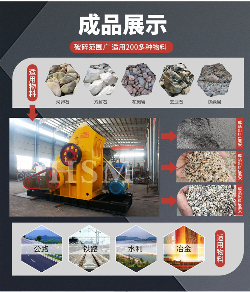 雙級破碎機適應(yīng)物料